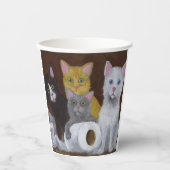 Gobelets En Papier Chatons Joueurs (Recto)