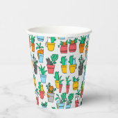 Gobelets En Papier Chats dans les pots à fleurs (Droite)