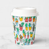 Gobelets En Papier Chats dans les pots à fleurs (Droite)