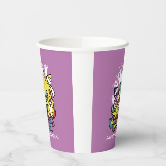 Gobelets En Papier Chats déplaisants Halloween Art : Paw-sitly Fright (Gauche)