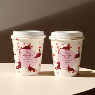 Gobelets En Papier Chats Drôles Anniversaire Parfait