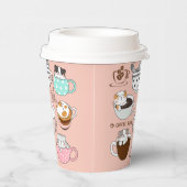Gobelets En Papier Chats drôles de café (Droite)