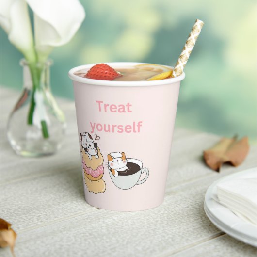 Gobelets En Papier Chats gourmets (Insitu)