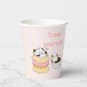 Gobelets En Papier Chats gourmets (Verso)