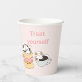 Gobelets En Papier Chats gourmets (Recto)