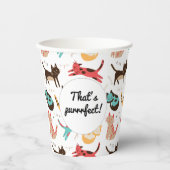 Gobelets En Papier Chats Kitty partout dans le monde (Recto)