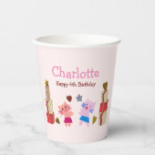 Gobelets En Papier Chats mignons avec cadeaux Anniversaire de enfant  (Recto)
