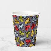 Gobelets En Papier Chats plus bananes (Verso)