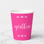 Gobelets En Papier Chaud rose moderne fille Boss (Verso)