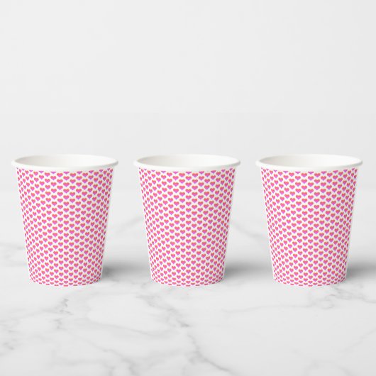 Gobelets En Papier Chauffage rose Motifs Saint-Valentin 2024 mignonne (Multi)