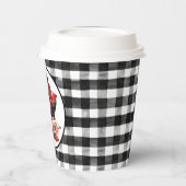 Gobelets En Papier Chaussée et emballages de contrôle de bison rouge (Gauche)