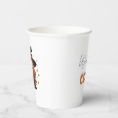 Gobelets En Papier Chauve sorcière d'Halloween | Éffrayant adorable (Droite)