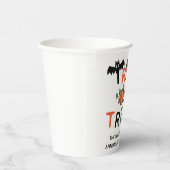 Gobelets En Papier Chauve-souris Citrouille mûre Trick ou traiter Hal (Droite)