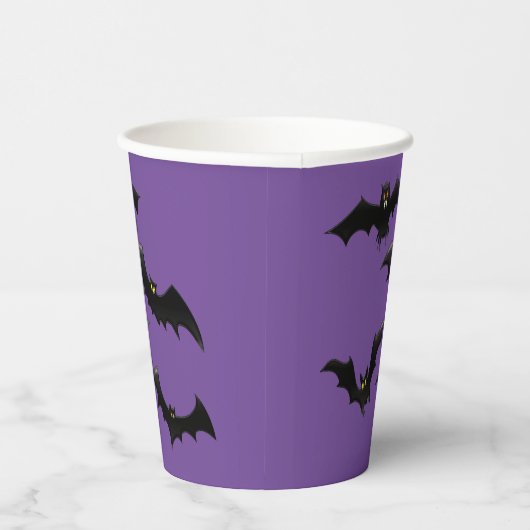 Gobelets En Papier Chauve-souris d'Halloween (Droite)