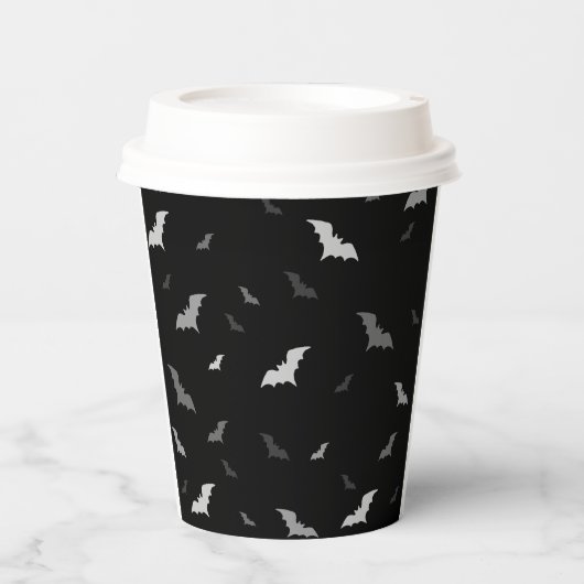 Gobelets En Papier 🦇 chauve-souris gothique vampire (Recto)