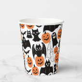 Gobelets En Papier Chauves-souris éffrayantes Coupes Citrouilles - Fê (Verso)