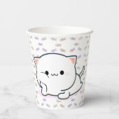 Gobelets En Papier Cheeky Kawaii Style Kitten (Verso)