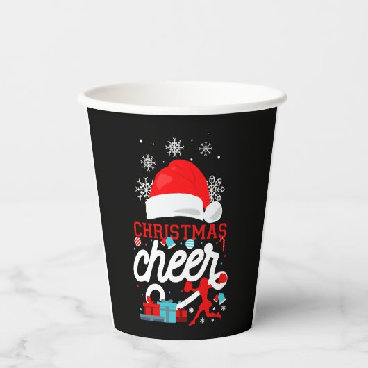 Gobelets En Papier Cheer Cheerleader Noël Cheer (Recto)