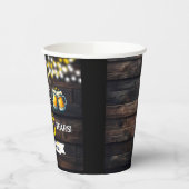 Gobelets En Papier Cheers and Beers to 45 Years Rustic Birthday (Gauche)