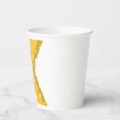 Gobelets En Papier Cheese Letter X Typography (Gauche)
