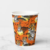 Gobelets En Papier Cheetah African Feline Wild Animal (Verso)