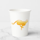 Gobelets En Papier Cheetah Running (Recto)