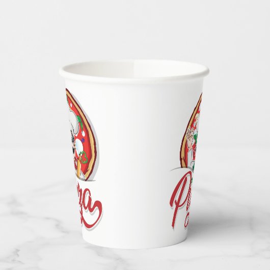 Gobelets En Papier Chef pizza italienne (Gauche)