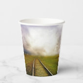 Gobelets En Papier Chemin de fer (Verso)