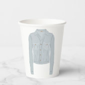 Gobelets En Papier Chemise bleu clair (Recto)