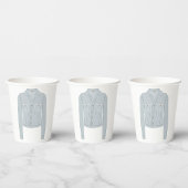 Gobelets En Papier Chemise bleu clair
