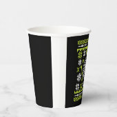 Gobelets En Papier Chemise de Noël moche de Noël (Droite)