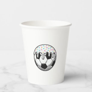 Gobelets En Papier Chemise Vintage Dripping Icing Ballon de Football
