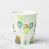 Gobelets En Papier Cher dinosaure de construction ballon de camion de (Gauche)