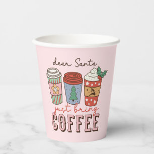 Gobelets En Papier Cher Père Noël Noël mignon