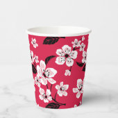 GOBELETS EN PAPIER CHERRY BLOSSOM - SAKURA (ROUGE) (Gauche)
