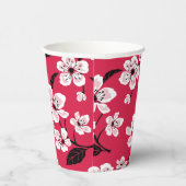 GOBELETS EN PAPIER CHERRY BLOSSOM - SAKURA (ROUGE) (Droite)