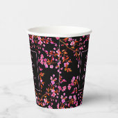 Gobelets En Papier Cherry Blossom Sakura Surprise Black Anniversaire (Droite)