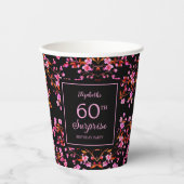 Gobelets En Papier Cherry Blossom Sakura Surprise Black Anniversaire (Recto)