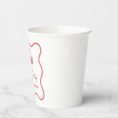 Gobelets En Papier Cherry on Top Pink Bow Bachelorette (Gauche)