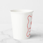 Gobelets En Papier Cherry on Top Pink Bow Bachelorette (Droite)