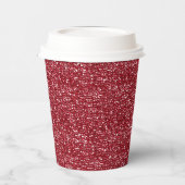 GOBELETS EN PAPIER CHERRY RED SEQUINS PAPIER PARTIES CUPS (Gauche)