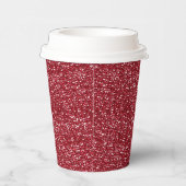 GOBELETS EN PAPIER CHERRY RED SEQUINS PAPIER PARTIES CUPS (Droite)