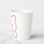 Gobelets En Papier Cherry Sweet anniversaire Pink Bow En vichy (Gauche)