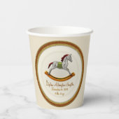 Gobelets En Papier Cheval à rocher bébé (Personnalisé) (Verso)