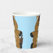 Gobelets En Papier Cheval Baby shower Blue Boy (Gauche)