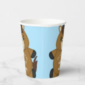 Gobelets En Papier Cheval Baby shower Blue Boy (Droite)
