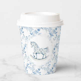 Gobelets En Papier Cheval bébé vintage Rocking chaise-tasses papier