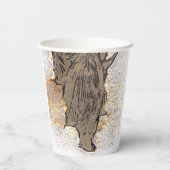 GOBELETS EN PAPIER CHEVAL BROWN (Verso)