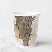 GOBELETS EN PAPIER CHEVAL BROWN (Recto)