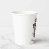 Gobelets En Papier Cheval de Noël en Chat de Noël cowgirl cowboy bott (Droite)